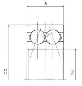 Double-row Angular Contact Ball Bearing Contact Angles and Symbols