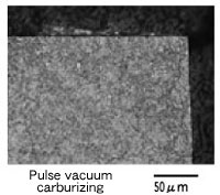 Excellent feature of pulse vacuum carburizing (Pat. pending)